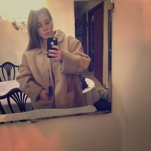 Oversized Sherpa Coat